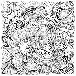 abstrakcyjne ksztaty na bazie koa z napisem mio jest z boga na rodku