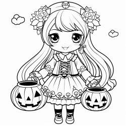 halloween girl kaiwaii
