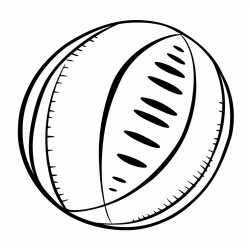 a rugby ball