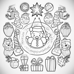 24 chrismas things symmetrical