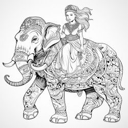 big strong elephant centaur