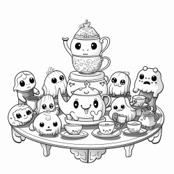 30ghosts having a tea party