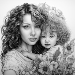 mother and son