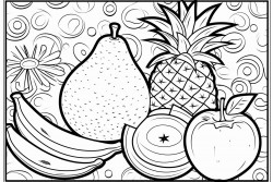 pop art fruit