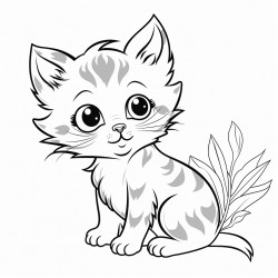 kitten playing