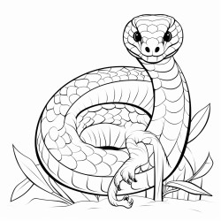 snake eating bamboo