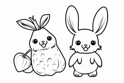 a banana and a rabbit
