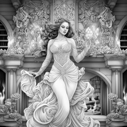 fireplace dancer cartoon