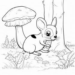 ant exploring a corner of the forest in search of food