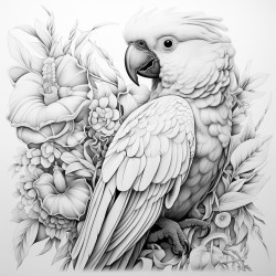 un petit perroquet