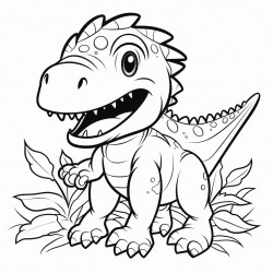 a cute tyrannosaurus rex