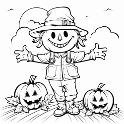 pumpkins scarecrow fall