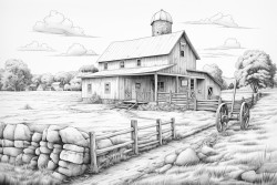 barn and house