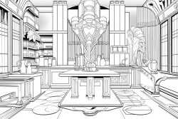 art deco kitcen