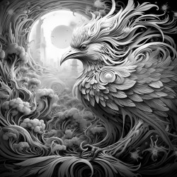 el fondo la silueta negro