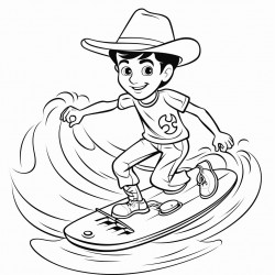 cowboy surfing