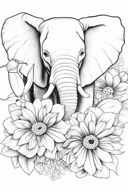sunflowers and roses and elephants