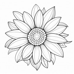 one daisy centered
