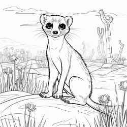 a meercat in the african bush