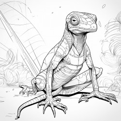 an alien lizard with 6 legs