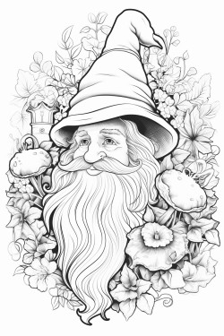 gnome ferique entour de lierre