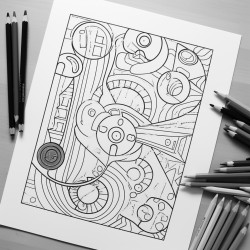 1d kinematic doodle note color page