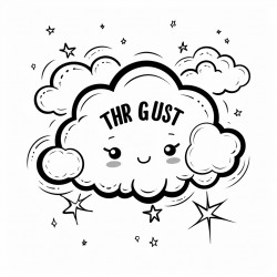 fluffy clouds and stars with the words you got this in the center of the page