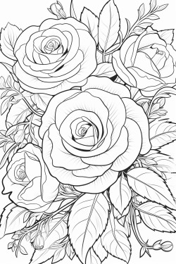 rosas en un jardn