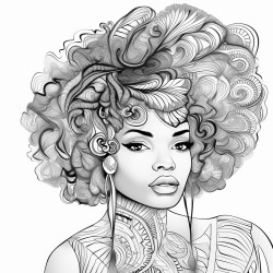 a black girl as a graphic designer