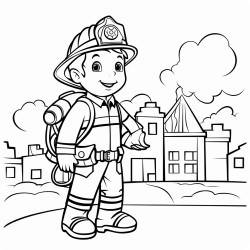 firefighter saving the day