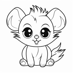 a cute maqaruaq  coloring bookvector white background black and white black drawing
