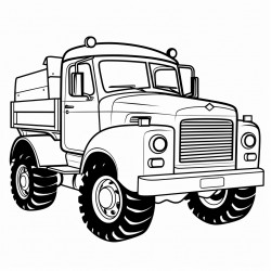 coloring page theme vehicle
