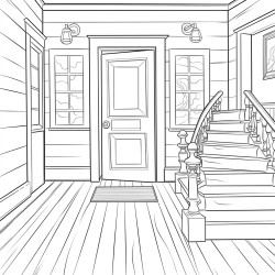 creaking floorboards and doors