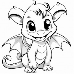 baby dragon happy