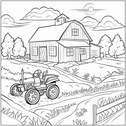 a farm scene