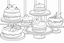 une ptissire entoure de patisseries