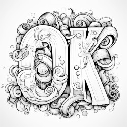 bubble letters that say okikz