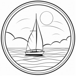 sailboat in a sunset