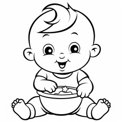 baby eating