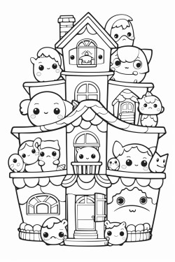 cute kawaii casa de muecas