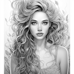 person with beautiful straight hair