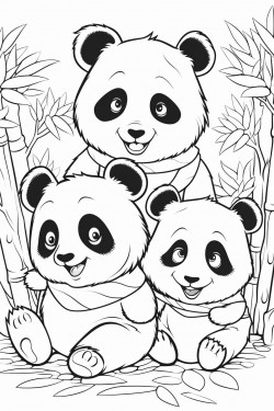 cute and funny pandas kids