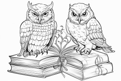 owl and eagle reading books