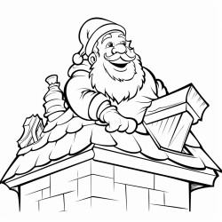 happy father xmas on top of a roof