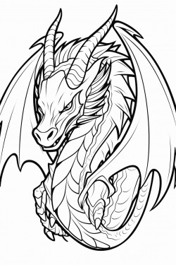 a friendly and majestic dragon with large wings scales and a fiery breath nonthreatening and fun