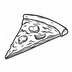 a slice of pizza