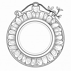 compact mirror bold and easy white background