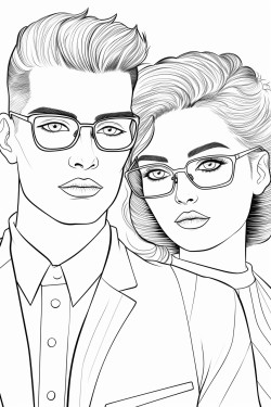 un couple avec une femme aux cheveux longs et un homme aves des lunettes qui tiennent un bb dans leurs bras