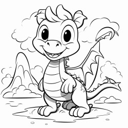 cute tale dragon