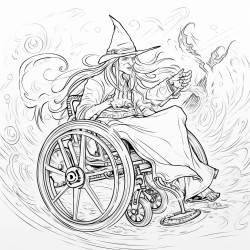 wheelchair witch broom race